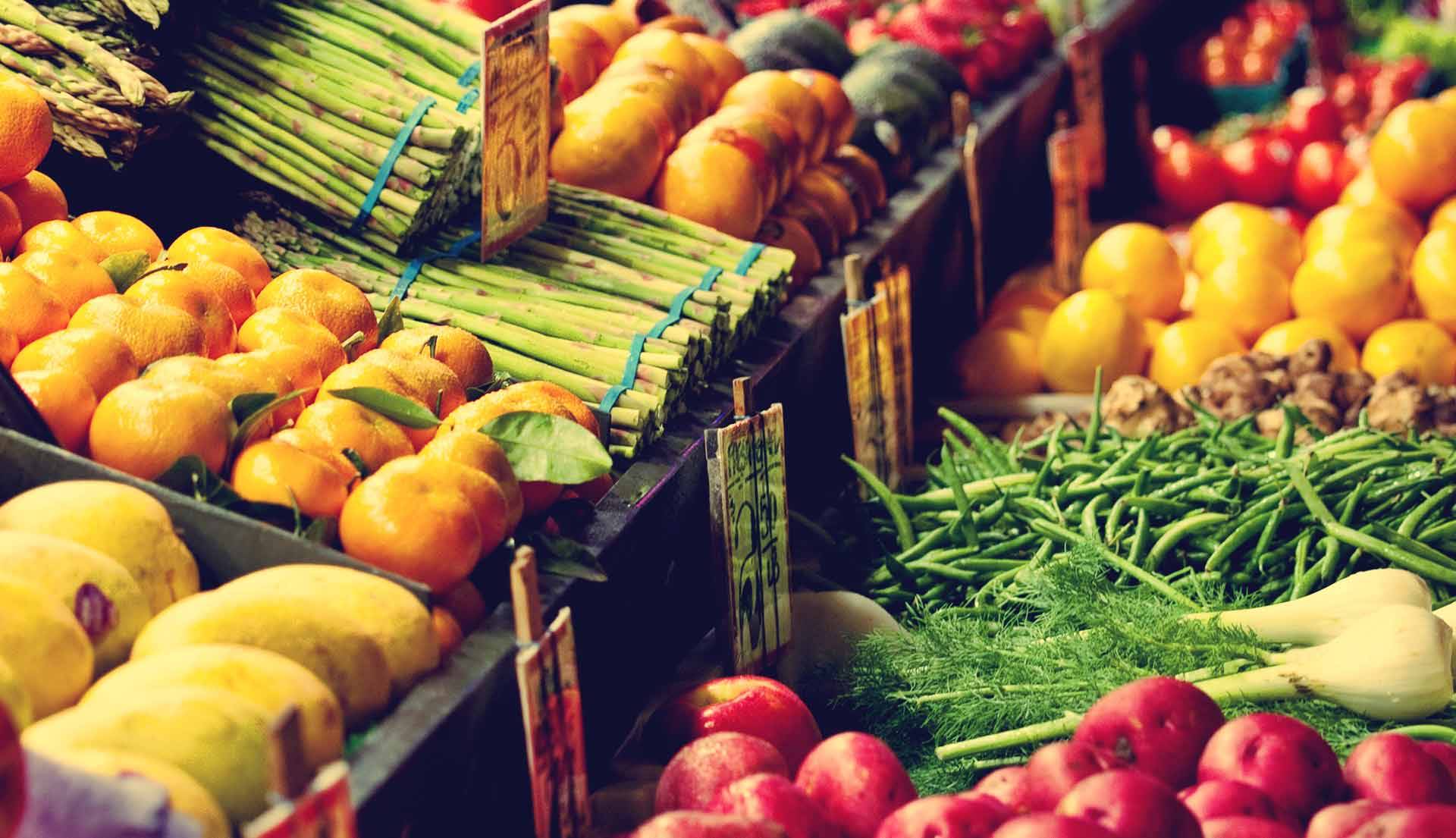 Parallax fruits et légumes